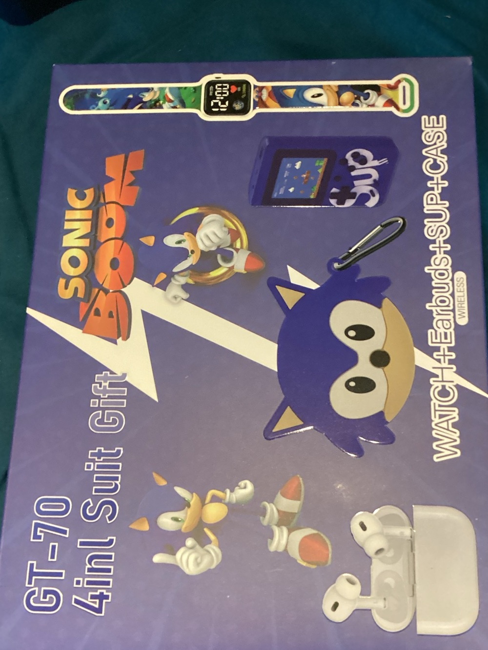 Sonic Boom Kids Blue 4-in-1 Watch & Earbuds Gift Set